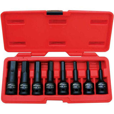 8 Piece 1/2” DR 78mm Impact Hex Bits Socket Set - PKTool | Universal Auto Spares