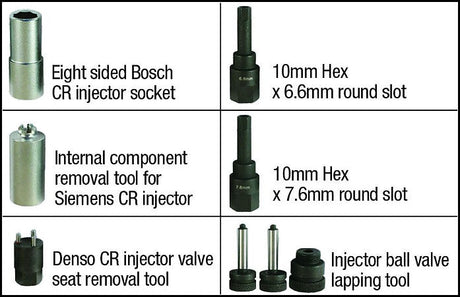 8 Pieces Common Rail Diesel Injector Repair Kit - PKTool | Universal Auto Spares