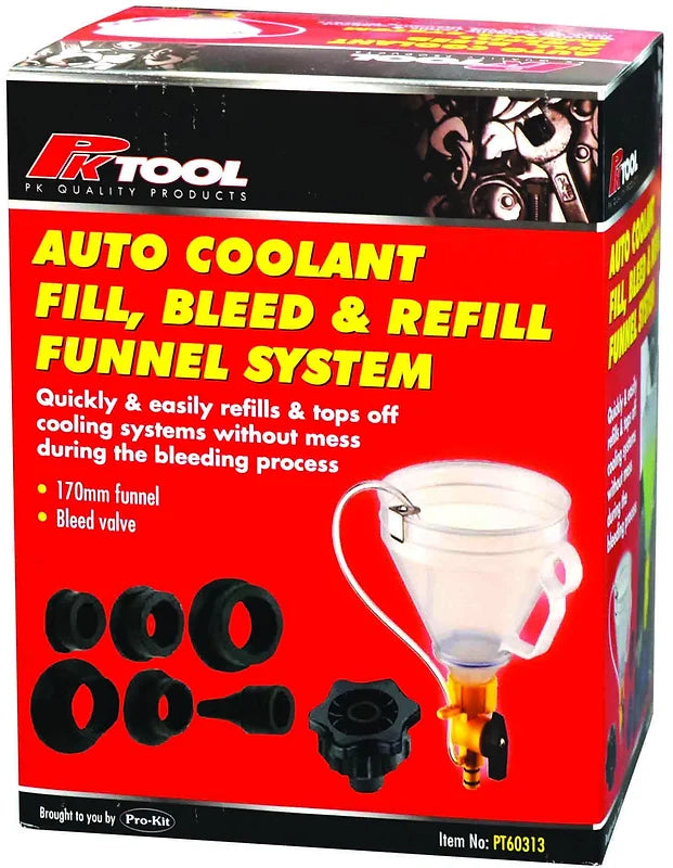 8 Pieces Coolant Refilling Kit Adaptor Cap 6 Universal Adaptors - PKTool | Universal Auto Spares