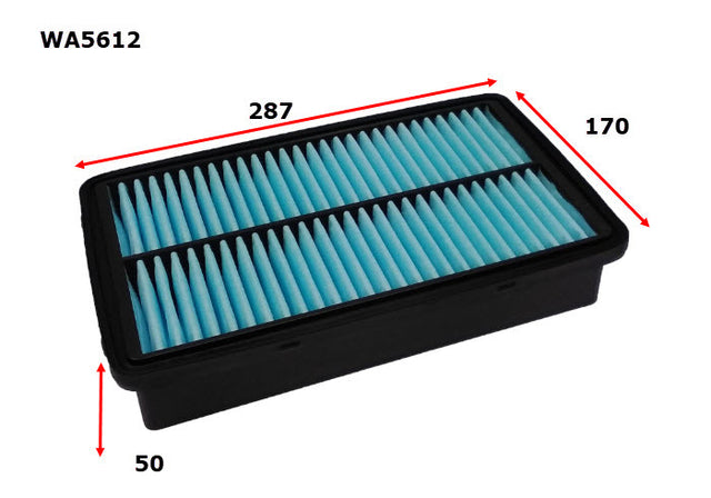 Air Filter Fits Genesis WA5612 - Wesfil | Universal Auto Spares