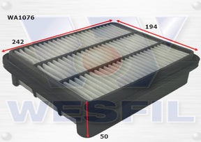 Air Filter A1428 Fits Hyundai WA1076 - Wesfil
