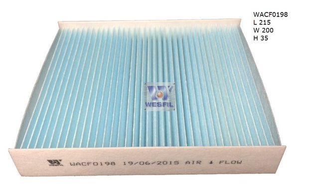 Cabin Filter RCA298C Fits Nissan/Renault WACF0198 - Wesfil | Universal Auto Spares