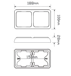 80 Double Series 12-24 Volt Single Blister 80BARM - LED AutoLamps