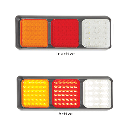 80 Triple Series 12-24 Volt Blister - LED AutoLamps Stop Tail Indicator Reverse