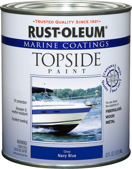 Gloss Navy Blue Marine Coating Topside Paint 1 Quart - Rust-Oleum | Universal Auto Spares