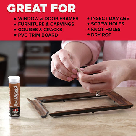 Kwik Wood Repair Epoxy Putty 28g - J-B Weld
