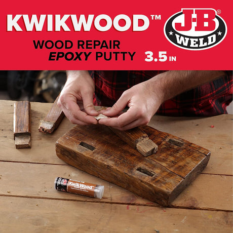 Kwik Wood Repair Epoxy Putty 28g - J-B Weld | Universal Auto Spares