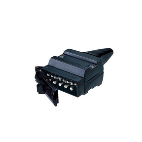 12 Pin Flat Nylon Plug Housing Wiring Diagram Reverse Side - AUTOKING