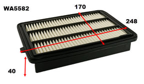 Air Filter A2043 Fits Honda WA5582 - Wesfil