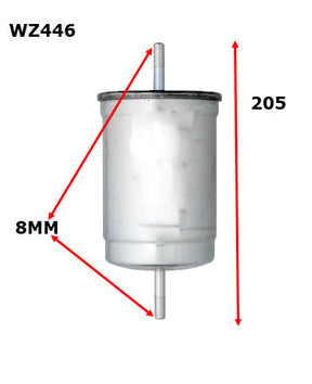 EFI Fuel Filter Z446 Fits Volvo WZ446 - Wesfil