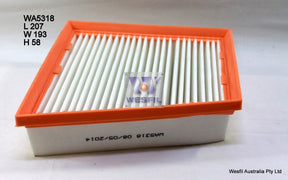 Air Filter A2016 Fits Renault WA5318 - Wesfil