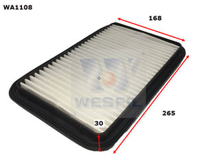 Air Filter A1577 Fits Suzuki/Holden WA1108 - Wesfil