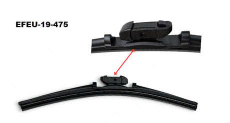 'Ultimate' Beam Blade (475mm) Exact Fit EFEU-19-475 - Exelwipe