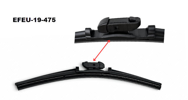 'Ultimate' Beam Blade (475mm) Exact Fit EFEU-19-475 - Exelwipe