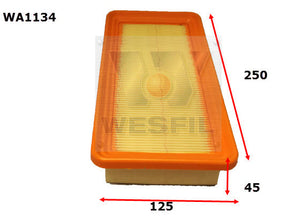 Air Filter A1496 Fits Hyundai WA1134 - Wesfil