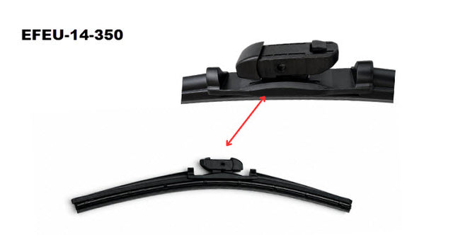 Ultimate Beam Blade (350mm) Exact Fit EFEU-14-350 - Exelwipe