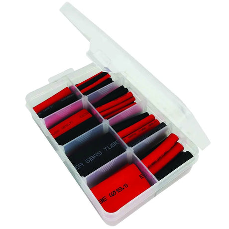 88 Piece Dual Wall Adhesive Lining Heat Shrink Tube Assortment Kit - PKTool | Universal Auto Spares