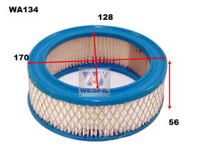 Air Filter A134 Fits Fiat WA134 - Wesfil