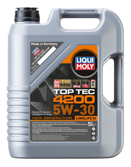TOP TEC 4200 5W-30 5L -  LIQUI MOLY | Universal Auto Spares