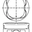 Piston & Pin Set TOYOTA 2UZFE DOHC 32V 8P1178-STD - NASON