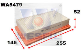 Air Filter A1964 Fits Kia WA5479 - Wesfil