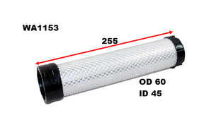 Air Filter HDA5967 Fits TCM/Kubota/Yanmar Inner Filter For WA1029 WA1153 - Wesfil
