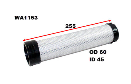 Air Filter HDA5967 Fits TCM/Kubota/Yanmar Inner Filter For WA1029 WA1153 - Wesfil | Universal Auto Spares