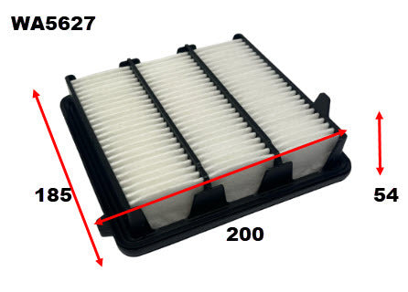 Air Filter Fits Honda WA5627 - Wesfil | Universal Auto Spares