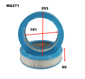 Air Filter A271 Fits Mitsubishi WA271 - Wesfil