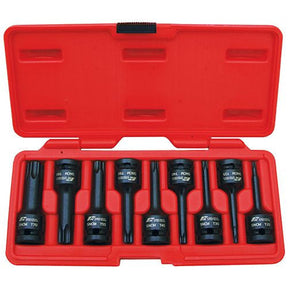 9 Piece 1/2” Drive SNCM-V Steel 78mm Impact Star Bits Socket Set - PKTool