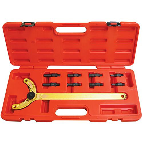 9 Piece Adjustable Universal Camshaft Pulley Holding Tool - PKTool | Universal Auto Spares