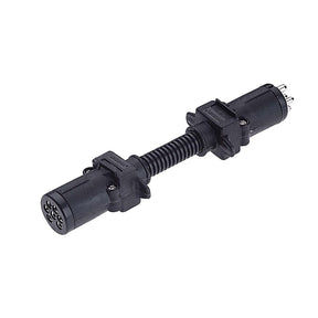 7 Pin Small Round Socket On Car To 6 Pin Small Round Plug On Trailer - Narva
