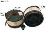 Diesel Fuel Filter R2886P Mercedes WCF372 - Cooper