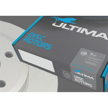 Brake Disc Rotor Rear Fits CITROEN C2, C3 NON-ABS, XSARA, PEUGEOT 307 1.6, 2.0L HDI (HAT TYPE) AAP2273 - Ultima