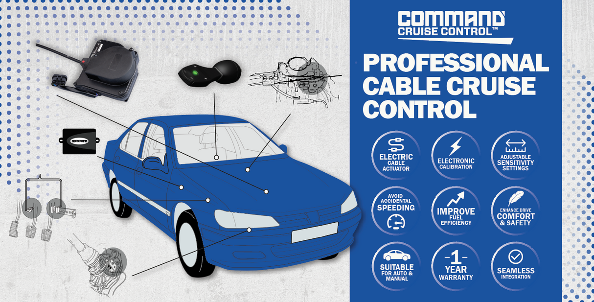 CABLE CRUISE CONTROL KIT - Command Cruise Control