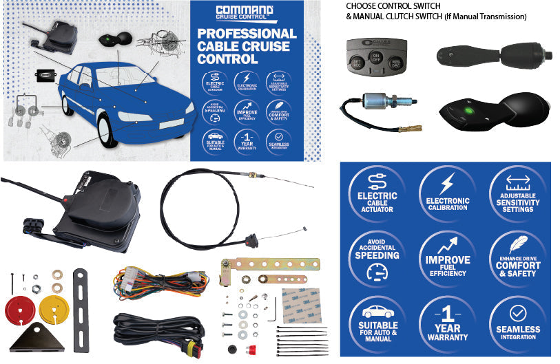 CABLE CRUISE CONTROL KIT - Command Cruise Control