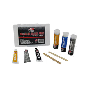 Essential Travel Pack 3 x Putty Sticks, Wkickweld and Black Silicone - J-B Weld