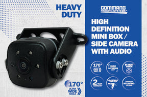 HIGH DEFINITION 170º HEAVY DUTY MINI BOX CAMERA - Command Parking Systems