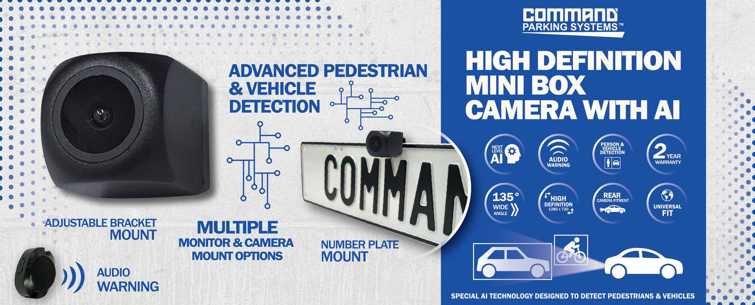 HIGH DEFINITION INTELLIGENT 135º MINI BOX CAMERA - Command Parking Systems
