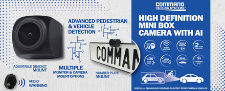 HIGH DEFINITION INTELLIGENT 135º MINI BOX CAMERA - Command Parking Systems