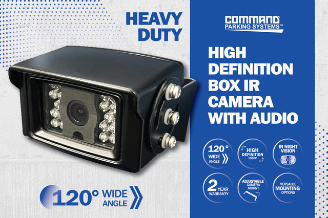 HIGH DEFINITION 120º HEAVY DUTY BOX CAMERA - Command Parking Systems