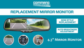 OE STYLE REPLACEMENT MIRROR MONITOR - Command Parking Systems