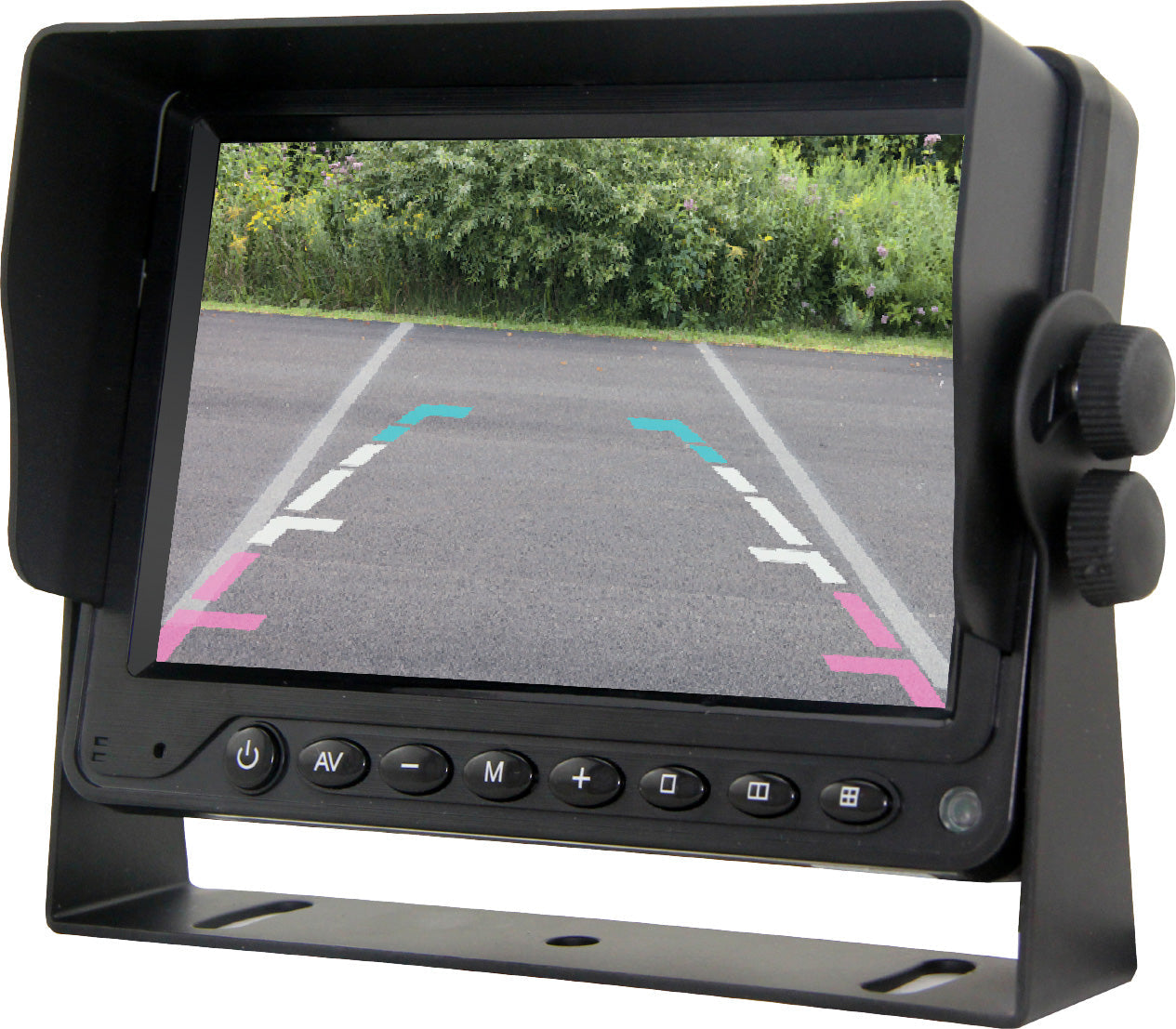 5” HEAVY DUTY MONITOR - WITH 120º CCD BOX CAMERA WITH IR LED - Command Parking Systems