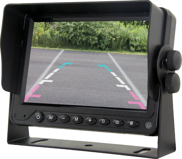 5” HEAVY DUTY MONITOR - WITH 120º CCD BOX CAMERA WITH IR LED - Command Parking Systems