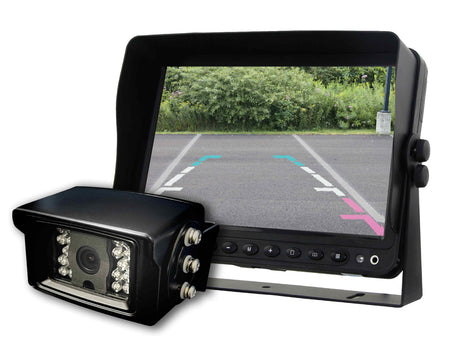HEAVY DUTY 7" DUAL INPUT MONITOR - WITH 120º CCD BOX CAMERA - Command Parking Systems