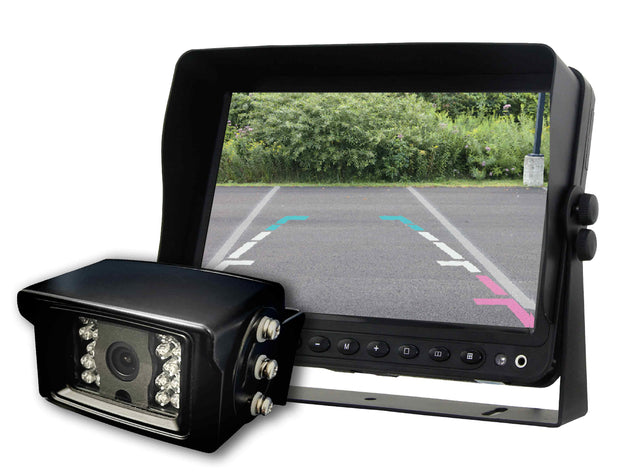 HEAVY DUTY 7" DUAL INPUT MONITOR - WITH 120º CCD BOX CAMERA - Command Parking Systems