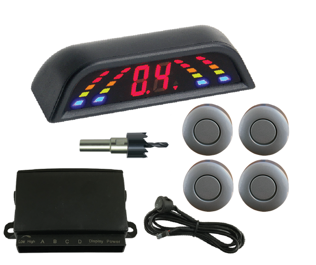 REVERSING SENSOR KIT - SILVER SENSORS & DISPLAY - Command Parking Systems