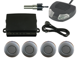 FRONT SENSOR KIT - SILVER SENSORS & BUZZER - Command Parking Systems