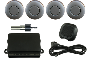 REVERSING SENSOR KIT - SILVER SENSORS & BUZZER - Command Parking Systems