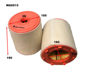 Air Filter Fits Audi WA5513 - Wesfil